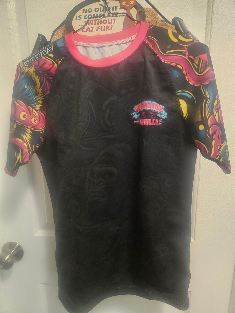 XMartial Aggressive Cuddles Rash Guard Women Large Brand New Jiu Jitsu BJJ Roll